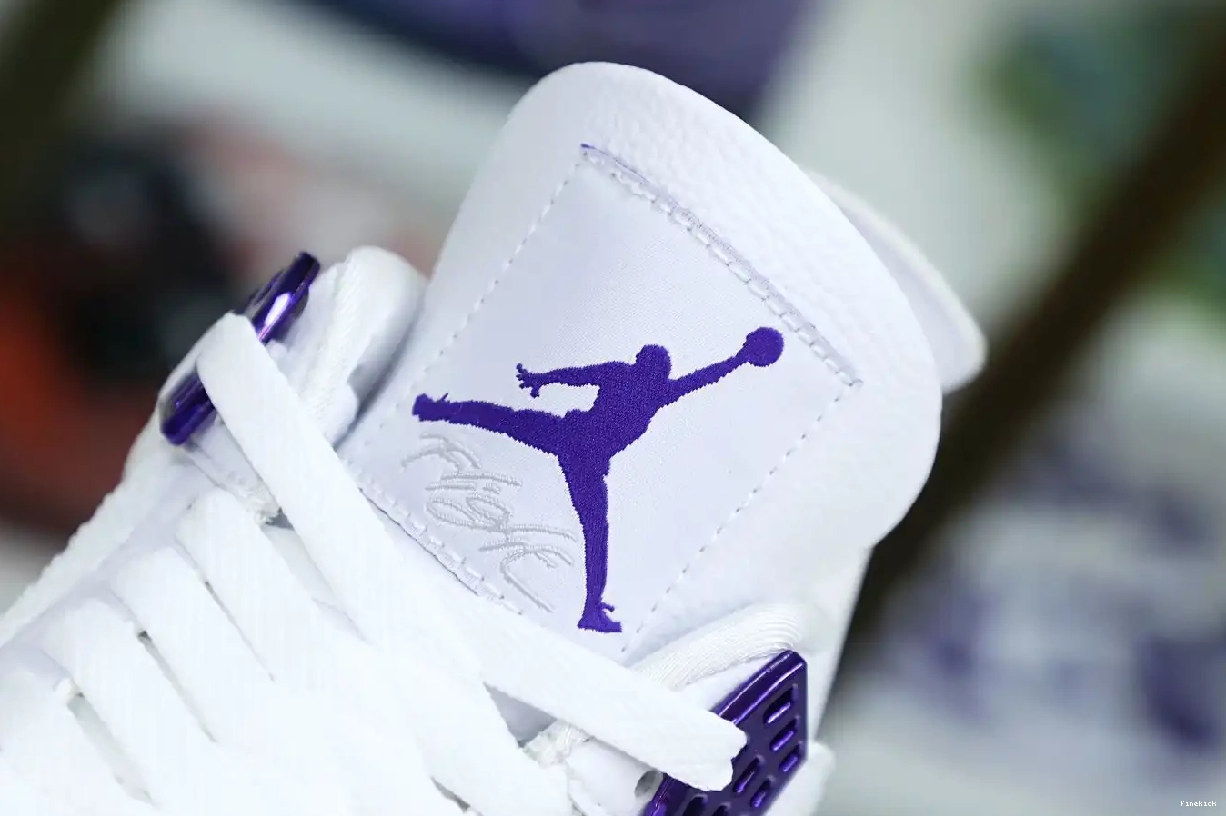 4 AIR PURPLE JORDAN METALLIC 0531